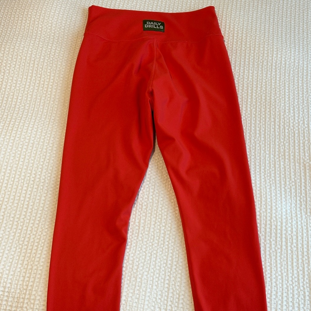 Daily Drills Red Leggings